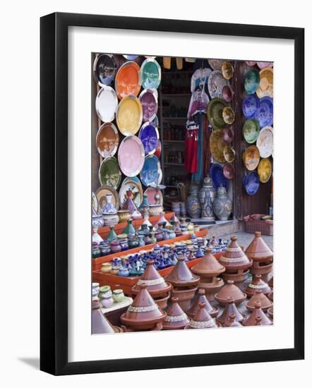Pottery Shop, Marrakech, Morocco-William Sutton-Framed Photographic Print