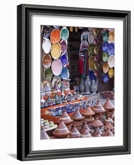 Pottery Shop, Marrakech, Morocco-William Sutton-Framed Photographic Print