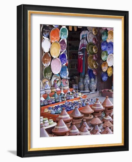 Pottery Shop, Marrakech, Morocco-William Sutton-Framed Photographic Print