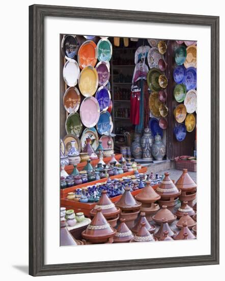 Pottery Shop, Marrakech, Morocco-William Sutton-Framed Photographic Print