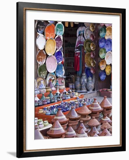 Pottery Shop, Marrakech, Morocco-William Sutton-Framed Photographic Print