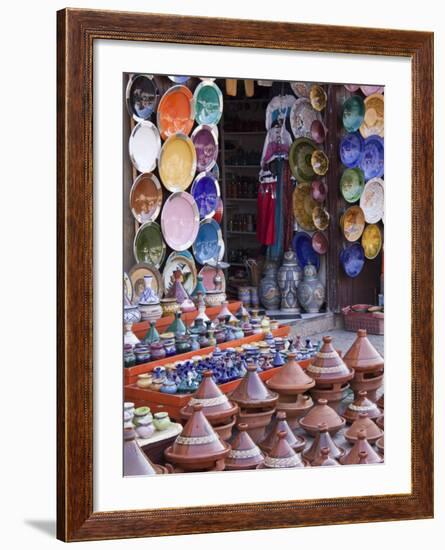 Pottery Shop, Marrakech, Morocco-William Sutton-Framed Photographic Print