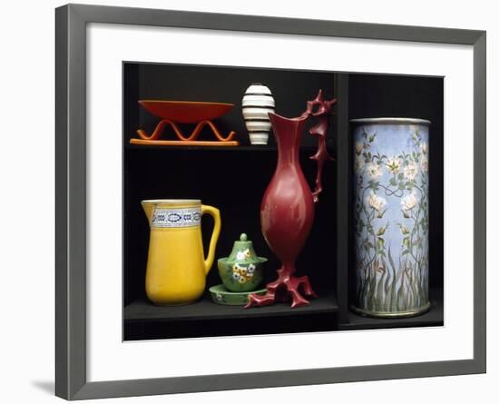 Pottery, Societa' Ceramica Italiana Manufacture, Laveno, Lombardy Region, Italy-null-Framed Giclee Print