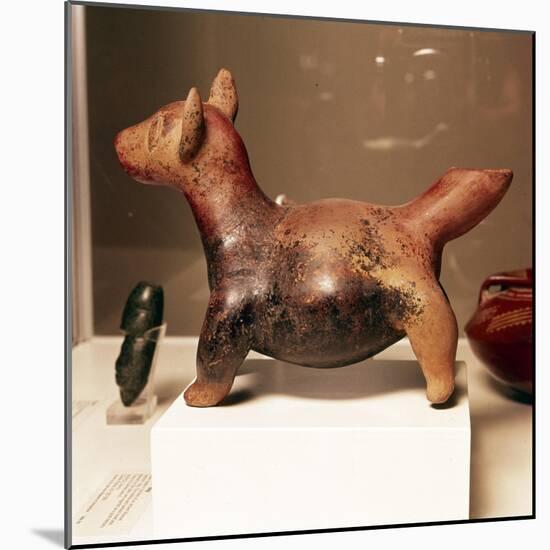 Pottery vessel of Ancient breed of Mexican dog, Colima Culture, Mexico, 300-900-Unknown-Mounted Giclee Print