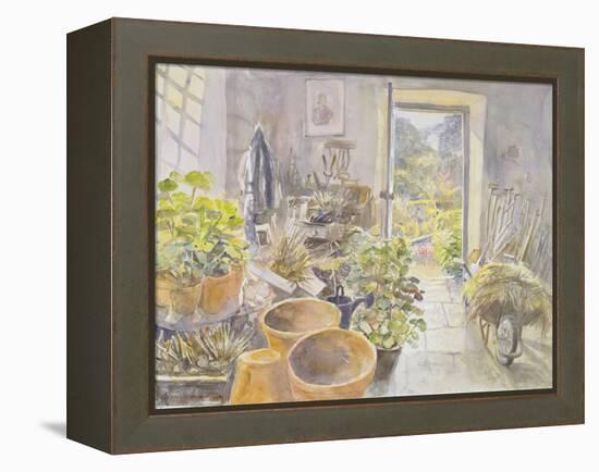 Potting Shed at La Forge De Buffon-Tim Scott Bolton-Framed Premier Image Canvas