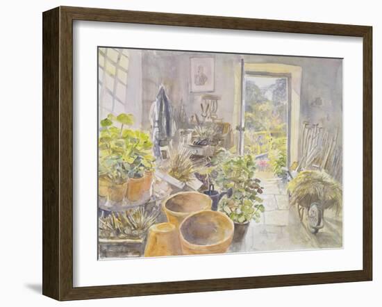 Potting Shed at La Forge De Buffon-Tim Scott Bolton-Framed Giclee Print