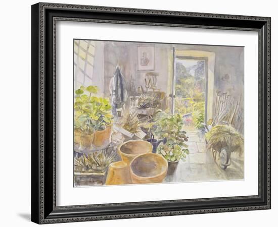 Potting Shed at La Forge De Buffon-Tim Scott Bolton-Framed Giclee Print