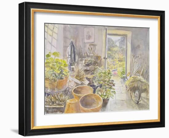 Potting Shed at La Forge De Buffon-Tim Scott Bolton-Framed Giclee Print