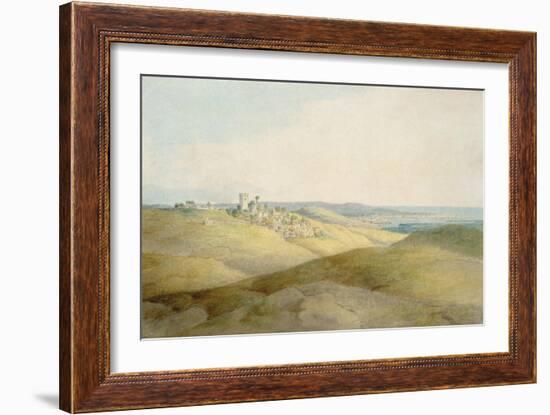 Pough Hill, Near Bude, Cornwall-Francis Towne-Framed Giclee Print