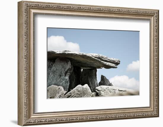 Poulnabrone Dolmen, Burren, County Clare, Neolithic Age, Hole of the Worries-Bluehouseproject-Framed Photographic Print