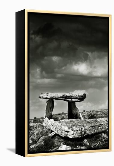 Poulnabrone Dolmen, Burren, County Clare, Neolithic Age, Hole of the Worries-Bluehouseproject-Framed Premier Image Canvas