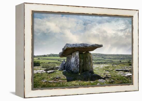 Poulnabrone Dolmen, Burren, County Clare, Neolithic Age, Hole of the Worries-Bluehouseproject-Framed Premier Image Canvas