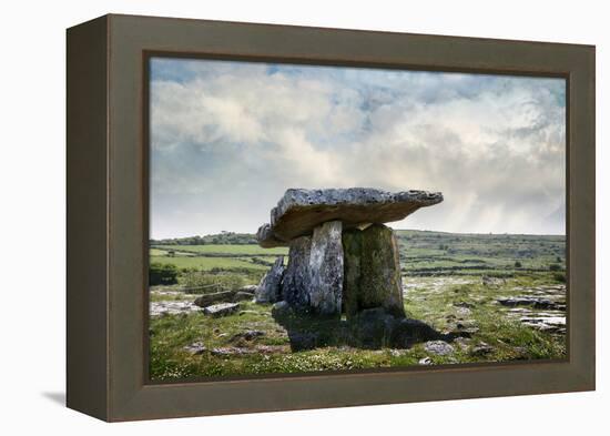 Poulnabrone Dolmen, Burren, County Clare, Neolithic Age, Hole of the Worries-Bluehouseproject-Framed Premier Image Canvas