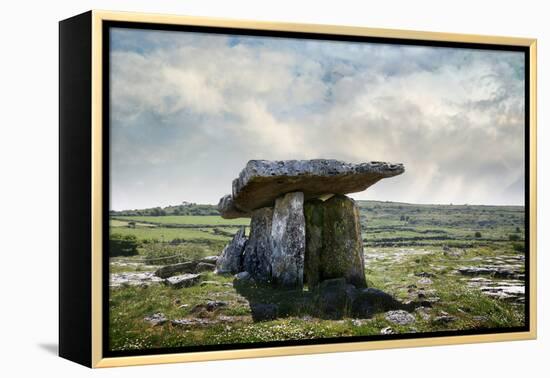 Poulnabrone Dolmen, Burren, County Clare, Neolithic Age, Hole of the Worries-Bluehouseproject-Framed Premier Image Canvas