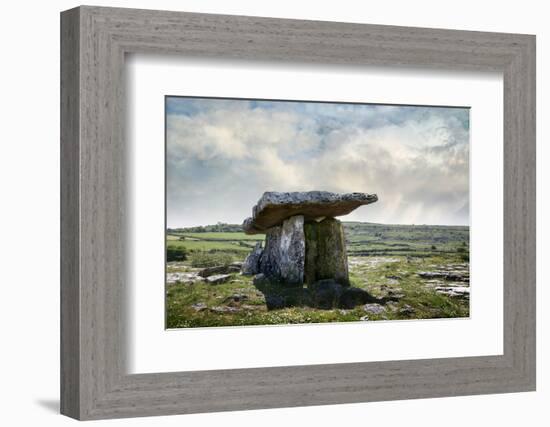 Poulnabrone Dolmen, Burren, County Clare, Neolithic Age, Hole of the Worries-Bluehouseproject-Framed Photographic Print