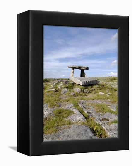 Poulnabrone Dolmen Portal Megalithic Tomb, the Burren, County Clare, Munster, Republic of Ireland-Gary Cook-Framed Premier Image Canvas