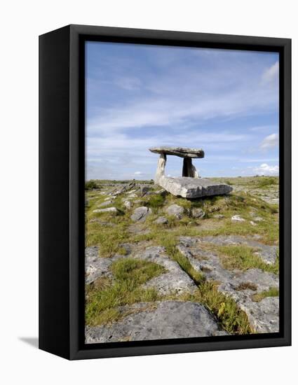 Poulnabrone Dolmen Portal Megalithic Tomb, the Burren, County Clare, Munster, Republic of Ireland-Gary Cook-Framed Premier Image Canvas