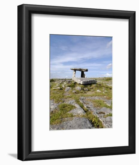 Poulnabrone Dolmen Portal Megalithic Tomb, the Burren, County Clare, Munster, Republic of Ireland-Gary Cook-Framed Photographic Print