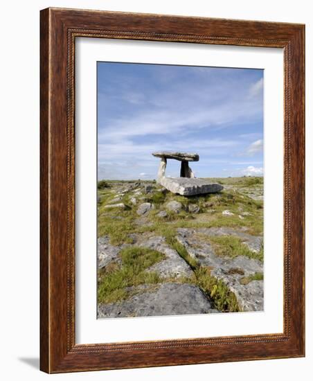 Poulnabrone Dolmen Portal Megalithic Tomb, the Burren, County Clare, Munster, Republic of Ireland-Gary Cook-Framed Photographic Print