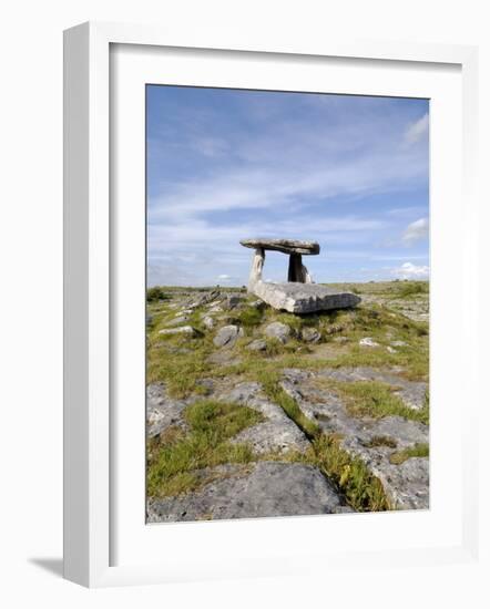 Poulnabrone Dolmen Portal Megalithic Tomb, the Burren, County Clare, Munster, Republic of Ireland-Gary Cook-Framed Photographic Print