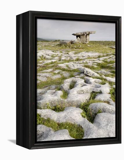 Poulnabrone Dolmen Portal Megalithic Tomb, the Burren, County Clare, Munster, Republic of Ireland-Gary Cook-Framed Premier Image Canvas