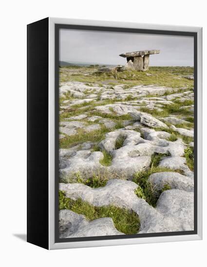 Poulnabrone Dolmen Portal Megalithic Tomb, the Burren, County Clare, Munster, Republic of Ireland-Gary Cook-Framed Premier Image Canvas