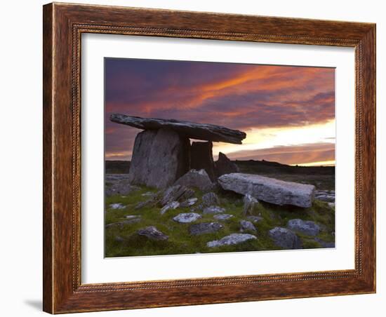 Poulnabrone Dolmen, the Burren, Co, Clare, Ireland-Doug Pearson-Framed Photographic Print