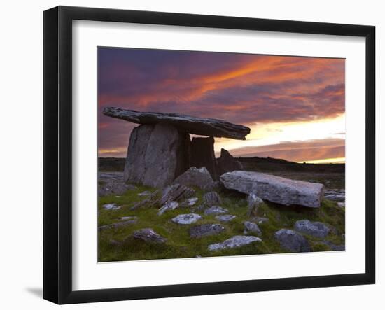 Poulnabrone Dolmen, the Burren, Co, Clare, Ireland-Doug Pearson-Framed Photographic Print