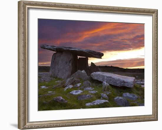 Poulnabrone Dolmen, the Burren, Co, Clare, Ireland-Doug Pearson-Framed Photographic Print