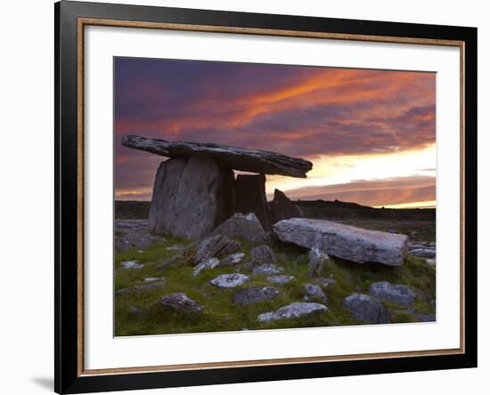 Poulnabrone Dolmen, the Burren, Co, Clare, Ireland-Doug Pearson-Framed Photographic Print