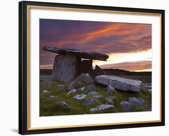 Poulnabrone Dolmen, the Burren, Co, Clare, Ireland-Doug Pearson-Framed Photographic Print