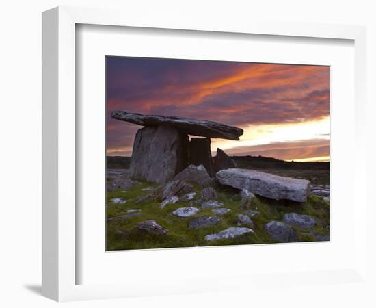 Poulnabrone Dolmen, the Burren, Co, Clare, Ireland-Doug Pearson-Framed Photographic Print