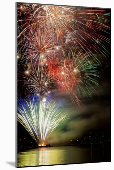 Poulsbo Fireworks III-Kathy Mahan-Mounted Photographic Print