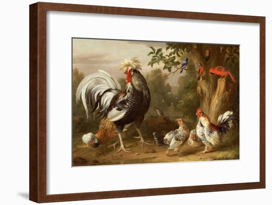 Poultry and Other Birds in the Garden of a Mansion-Jacob Bogdany-Framed Giclee Print