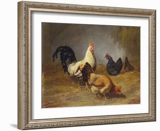 Poultry Feeding-Arthur Fitzwilliam Tait-Framed Giclee Print