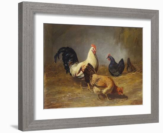 Poultry Feeding-Arthur Fitzwilliam Tait-Framed Giclee Print