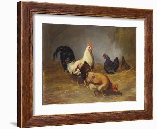 Poultry Feeding-Arthur Fitzwilliam Tait-Framed Giclee Print