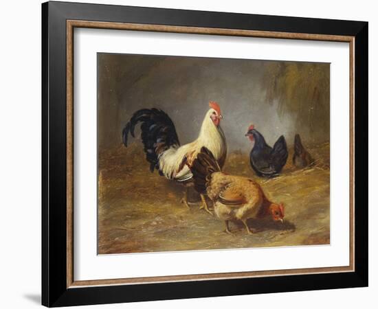 Poultry Feeding-Arthur Fitzwilliam Tait-Framed Giclee Print