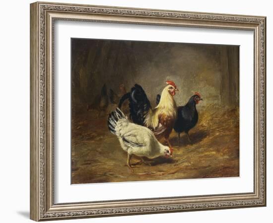 Poultry Feeding-Arthur Fitzwilliam Tait-Framed Giclee Print