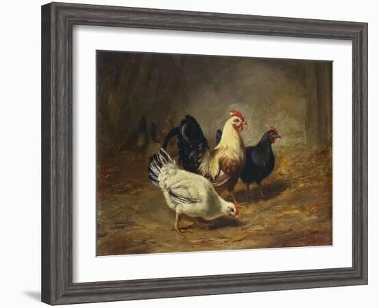 Poultry Feeding-Arthur Fitzwilliam Tait-Framed Giclee Print