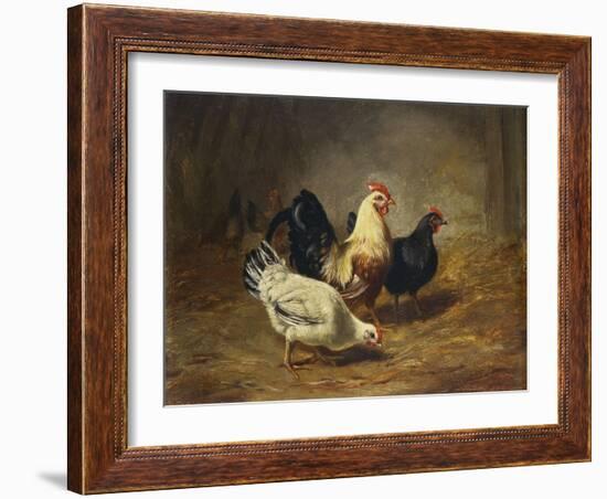 Poultry Feeding-Arthur Fitzwilliam Tait-Framed Giclee Print