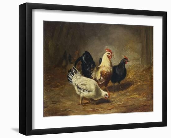 Poultry Feeding-Arthur Fitzwilliam Tait-Framed Giclee Print