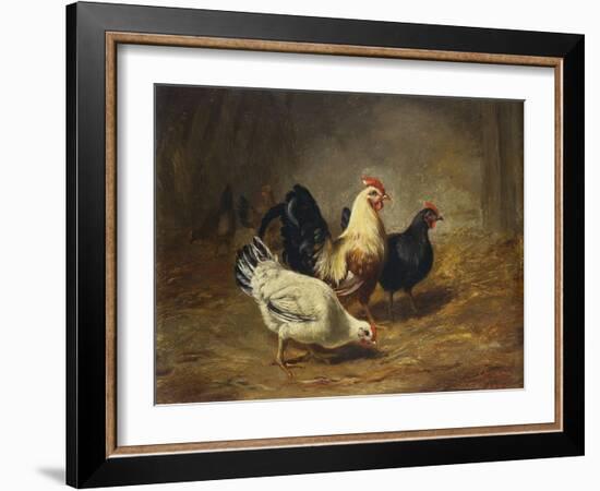 Poultry Feeding-Arthur Fitzwilliam Tait-Framed Giclee Print