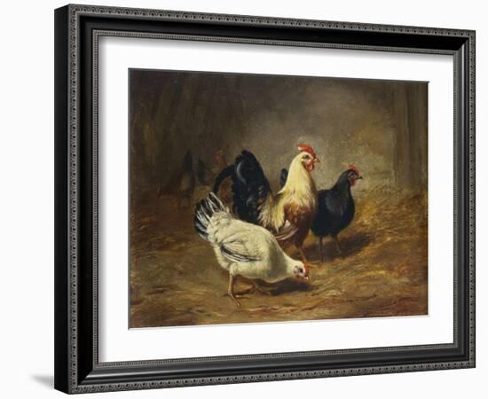 Poultry Feeding-Arthur Fitzwilliam Tait-Framed Giclee Print