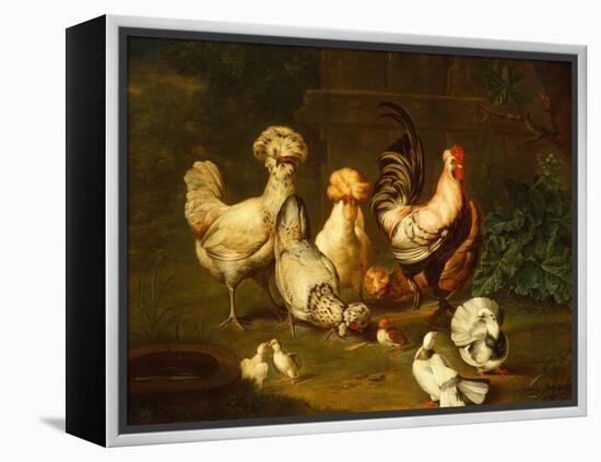 Poultry in a Landscape-Johann Wenzel Peter-Framed Premier Image Canvas
