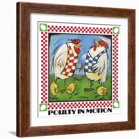 Poultry in Motion Poster-Tim Nyberg-Framed Giclee Print