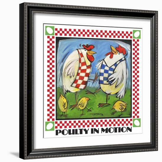 Poultry in Motion Poster-Tim Nyberg-Framed Giclee Print