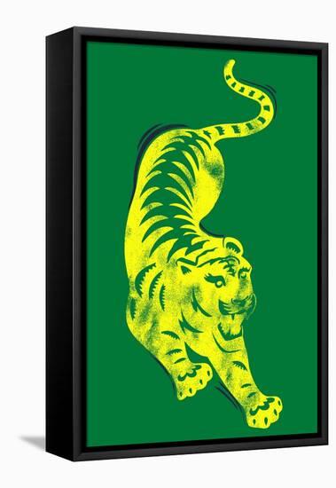 Pouncing Tiger-null-Framed Premier Image Canvas