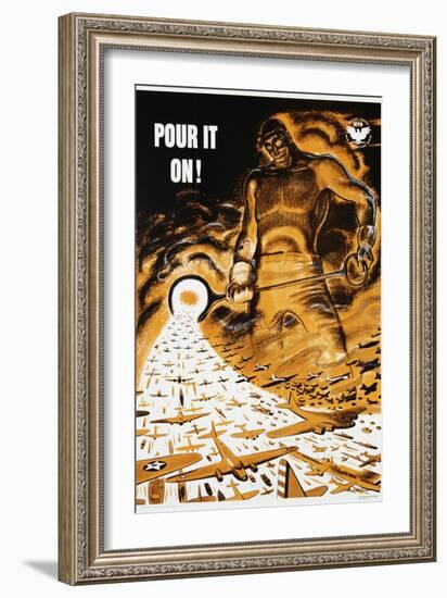 Pour it On! Poster-Garrett Price-Framed Giclee Print