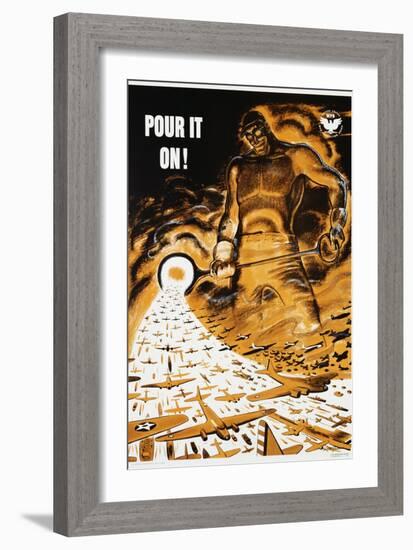 Pour it On! Poster-Garrett Price-Framed Giclee Print